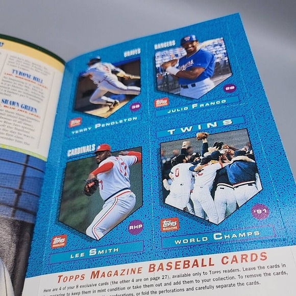 Ken Griffey Jr. Topps Magazine Collectors' Edition #9 Winter 1992 8 Card Insert - Picture 7 of 10